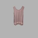 Daisy Fuentes Lilac Lace Hem Tank Top Women's Size Large Photo 1