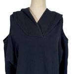 FAITH CONNEXION Hooded Cut Out Sweatshirt Dress Sailor Hooded Sweater in Black Size M Photo 6