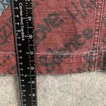 Chico's Chico’s Womens Size 0 patchwork Graffiti Denim Jacket Red and Blue Photo 5