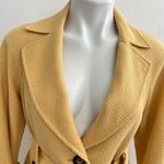 NWOT KASPER Notched Collar tweed Blazer Jacket Petite Small Mustard Yellow Size undefined Photo 3