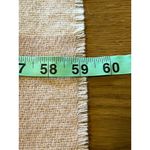 SOIA & KYO Fringe Blanket Wrap Shawl Poncho Cream Pink One Size Classic Modern Photo 3