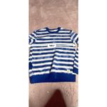 Free Assembly Small Blue Crewneck Sweatshirt Long Sleeve Casual Pullover I0217 Photo 3