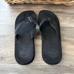 REEF  Sandy Black Flip Flops Women’s Size 11 Beach Sandals Soft Strap Comfort Photo 3