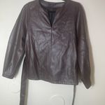 Banana Republic  brown vegan leather jacket Photo 1