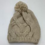 Rue 21  Cream Cable Knit Beanie With Pom Pom Photo 0