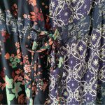 Sacred Threads  NWTs Wisteria Blue Floral Overalls size L/XL Photo 9