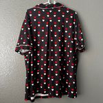 Women’s 2XL Black Heart Print Pajama Set Short Sleeve Top & Shorts Red Size XXL Photo 2