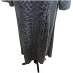 Connected Woman Sparkly Metallic Thread Shift Dress Black Silver Size 18W Photo 2