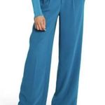 Sergio Hudson Target Trousers Pants Large High Waist Wide Leg Tailored Teal NWT Photo 0
