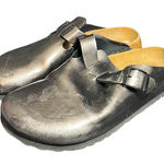 Birkenstock  Papillio Womens Boston Clog Slip On Shoes Metallic Size 39‎ US 8 Photo 0