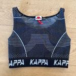 Kappa  - Sleeveless Crop Top in Black & Gray Photo 0