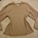Geoffrey Beene Y2K Tan Ribbed Sweater  Photo 0