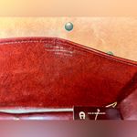 Etienne Aigner Vintage ‘Antic Red’ Leather Turnlock Satchel with Original Tags Photo 9
