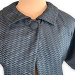 Vintage Rozae Nichols Black Metallic Textured Cropped Jacket Petite 4P Classic Photo 4