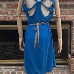 JACK  blue dress w/ butterfly cutout design in the back / 4 / Excellent condition Photo 8