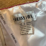 Sherri Hill NEW  Embroidered Floral 50343 Strapless Tulle Prom Dress Size 12 Photo 4