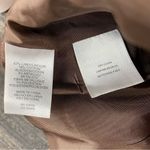 Anne Klein Linen Blend Tan & Gold Metallic Colarless Blazer Jacket 10 Photo 5