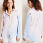Anthropologie Cloth & Stone Tie-Dye Long Sleeve Button Front Blouse size Large Photo 7
