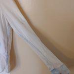 Aeropostale Size Large White Blue Button Up Top Blouse Long Sleeve Soft Comfy Photo 7