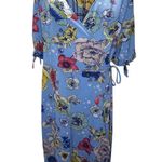 Love j  Blue Floral Dress WRAP SZ-1X Photo 0