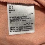 JM Collection Puff Sleeves Tee Shirt Top V-Neck Stretchy Pink Sunstone Small Photo 6