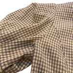 Nasty Gal Size 8 Puff Sleeve Gingham Print Fitted Mini Dress Green Cottagecore Photo 3