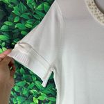 Karl Lagerfeld  Paris white classy short sleeve top size M Photo 3