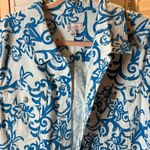 Denim & Co  Jacket Blue and White Denim Style Photo 1