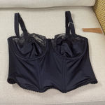 SKIMS NWT  Stretch Satin Lace Balconette Cropped Corset Size medium Photo 0