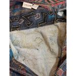 Chico's Denim Jacket Size 3 XL Multicolor Tapestry Print Button Front Beaded Photo 4