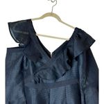 Keepsake Romper Women Medium Navy Blue Bell Sleeve Flashing Lights Playsuit NWT Photo 4