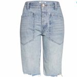 Free People Free‎ People We the Free Rebel Rouser Cut Off Light Blue Denim Bermudas size 27 Photo 3