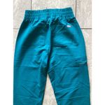 FIGS  Scrub Pants Womens XS Tall Teal Zamora High Waisted Jogger Cargo Pockets Photo 4