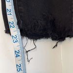 KanCan Women's Cropped Skinny Jeans Mid Rise Shark Bite Fringe Hem Black Size 31 Photo 10