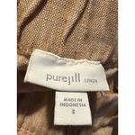 J JILL Pure Jill Size Small Linen Pants Rose Cropped Classic Casual Lagenlook Pink Photo 5