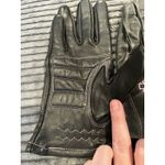 Harley Davidson women’s leather gloves black pink logo riding gear M Photo 3