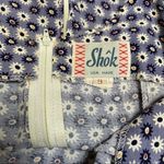 Vintage Y2K 90s Daisy Printed Skater Dress Size Small Blue Photo 2