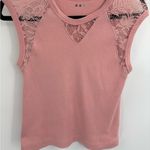 Three Dots 3  pink short sleeve tee T-shirt size large Photo 4