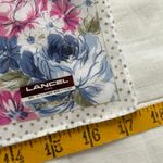 White ground pink and blue floral print bandana 0693 Photo 2