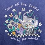 Vintage Decorated Originals Gardening Short Sleeve Tee Shirt Blue Size 2X Photo 2