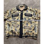 Mureli 100% Silk Women’s Jacket Shirt Nautical Multicolor Zip Pocket Size XL Yellow Photo 4