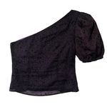 Majorelle  Marcelo Top Midnight Purple Women's Small One Shoulder Stars Going Out Photo 4