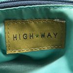 Highway Satchel Purse Tote Bag Large Approximately 18" by 14"‎ Nylon Gray, Red Gray Photo 3