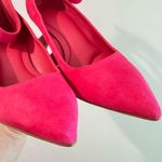 Gianni Bini NWOT  Steffi Hot Pink Suede Ankle Buckle Pumps Size 7M Photo 3