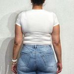 Wasabi + Mint  White Square Neck Bodysuit Sz L Photo 9