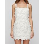 Tularosa Kimmy 3D Floral Appliqué Mini Dress, Ivory, Medium Photo 1
