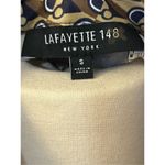 Lafayette 148 Satin Mixed Print Button Up Blouse 12 Black Photo 3