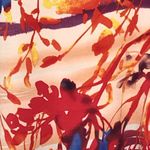 Dolce Bianca Watercolor Beach Dress M – Cold Shoulder Bodycon/Shift Fit Red Size M Photo 13