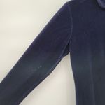 Victoria's Secret Vintage Country Jumpsuit Pajamas Medium Blue Velvet Cottagecore Photo 2