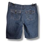 Eddie Bauer  Womens Shorts Bermuda Denim Jean Blue Petite‎ 8 Modest Photo 1